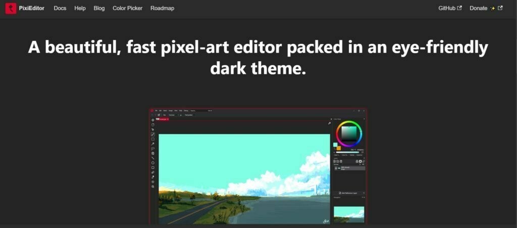 Pixie - software for pixel art