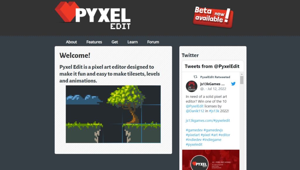 software for pixel art - pyxel edit