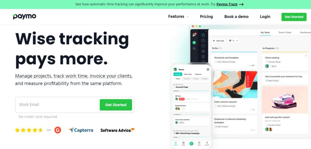 paymo- invoicing software for freelancers